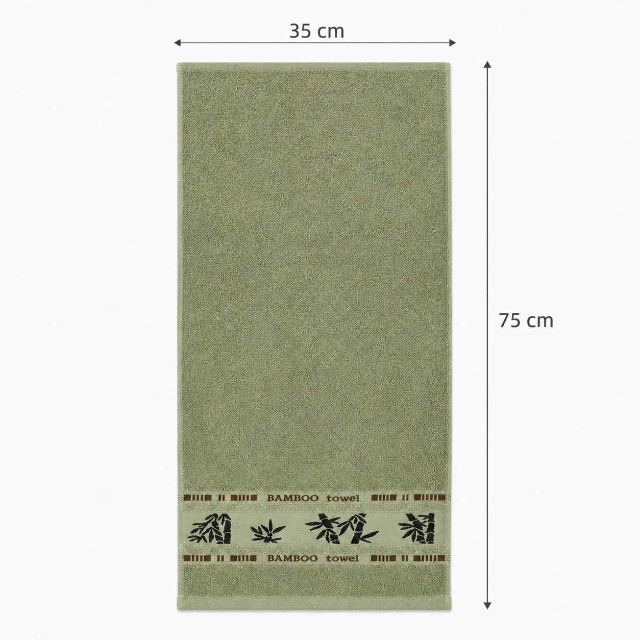 Serviette pour les mains à motif bambou