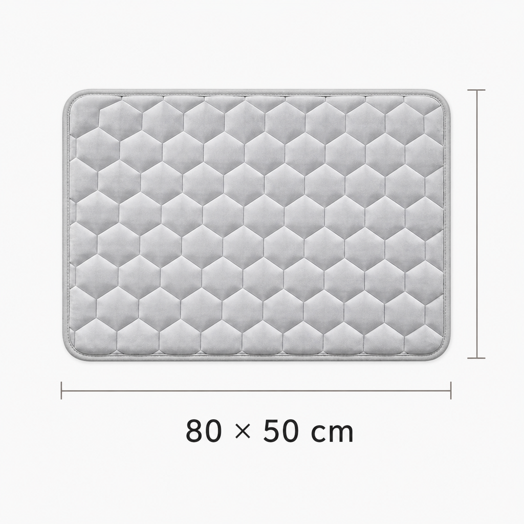 Tapis de bain à relief alvéolé