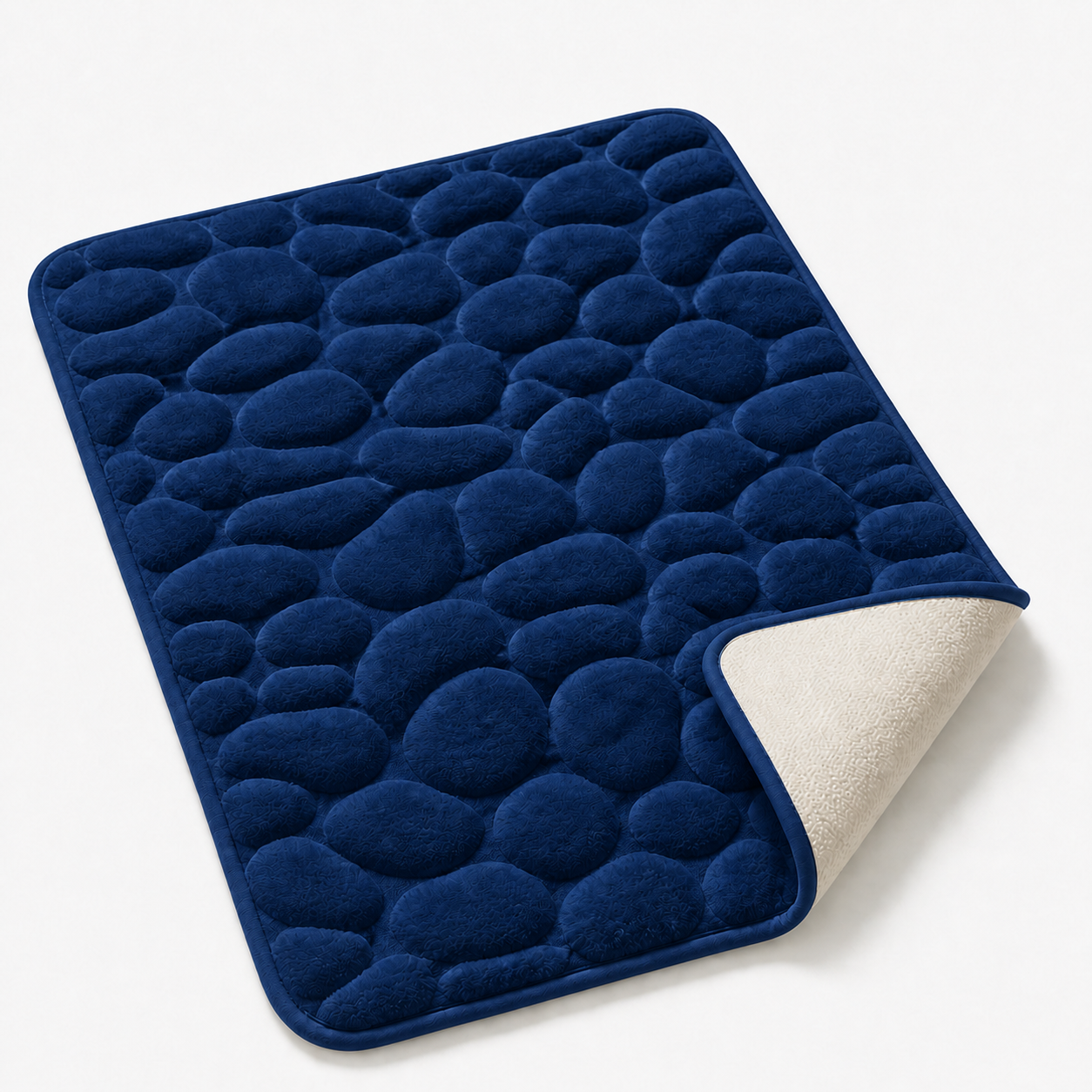 Tapis de bain effet pavé