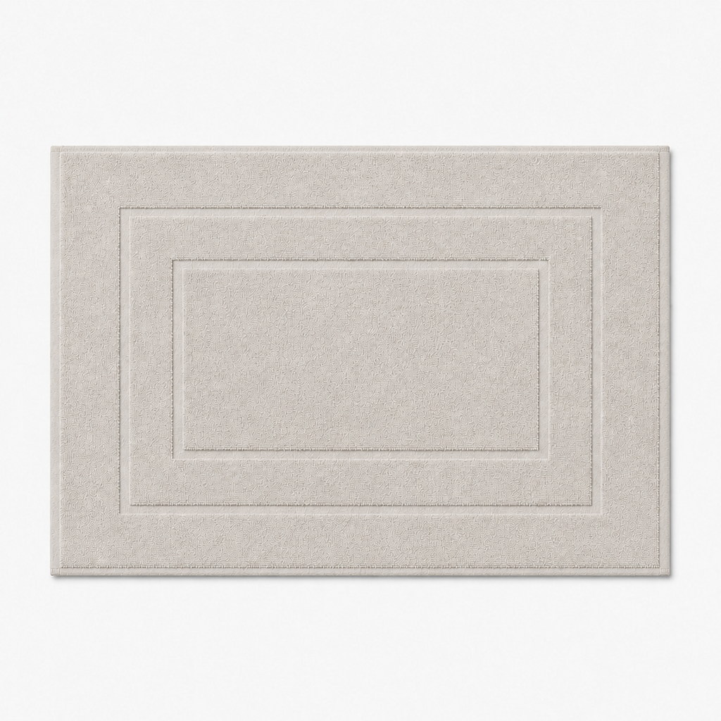 Tapis de bain à cadres concentriques