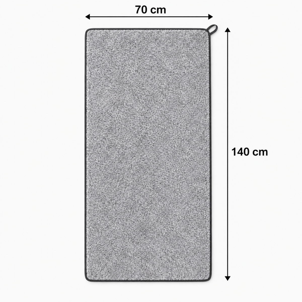 Serviette de bain grise effet chiné