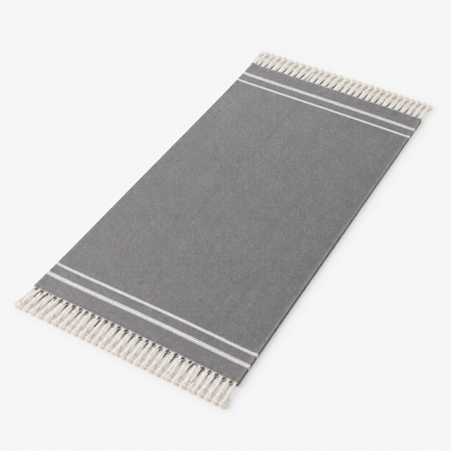 Drap de bain tissé à franges