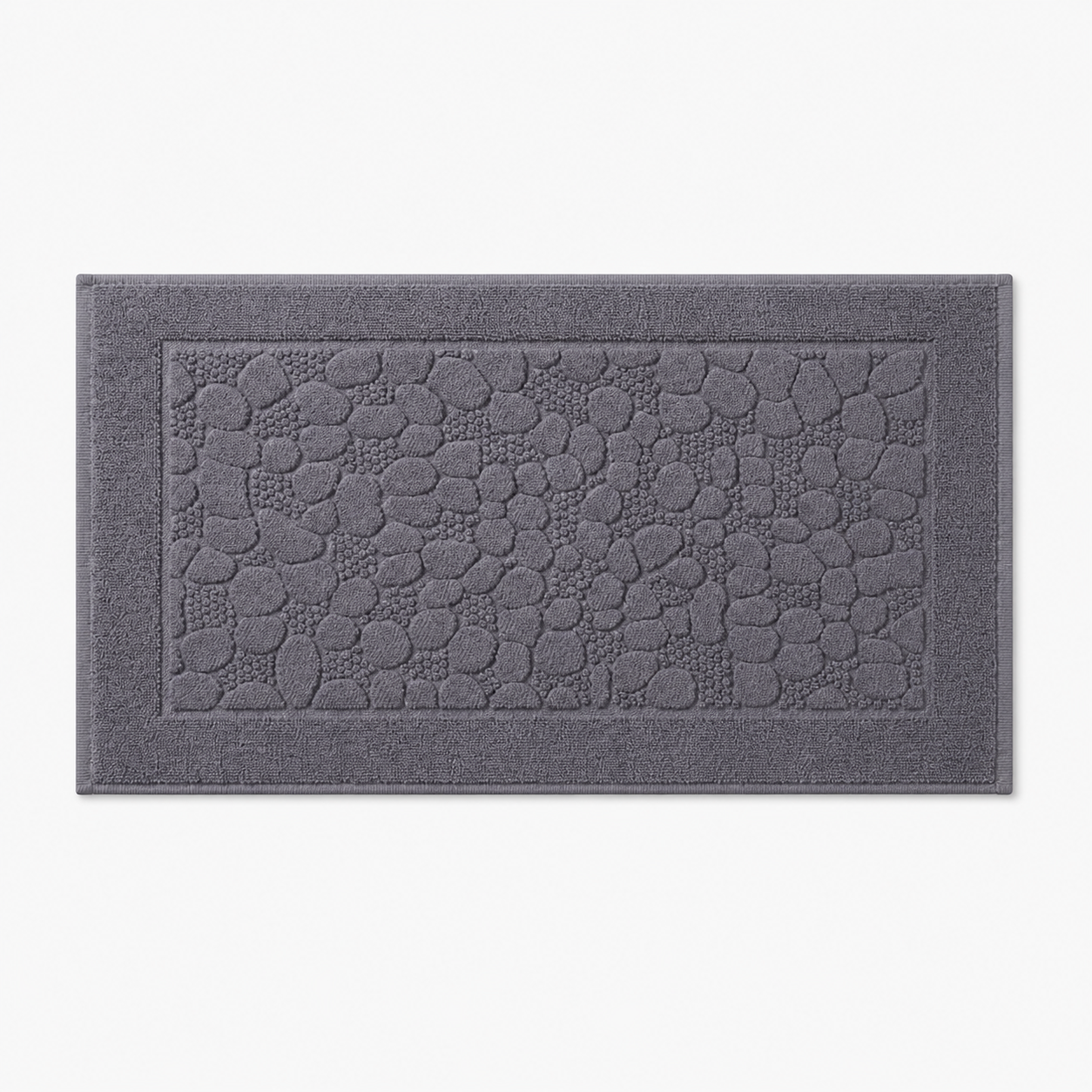Tapis de bain à relief minéral