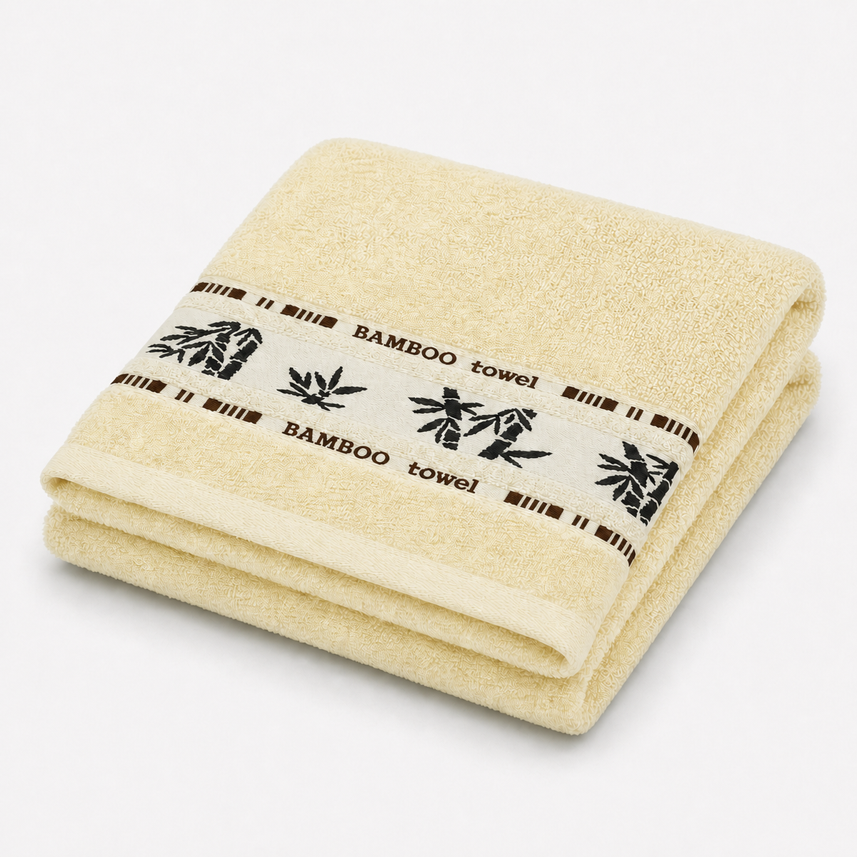 Serviette pour les mains à motif bambou