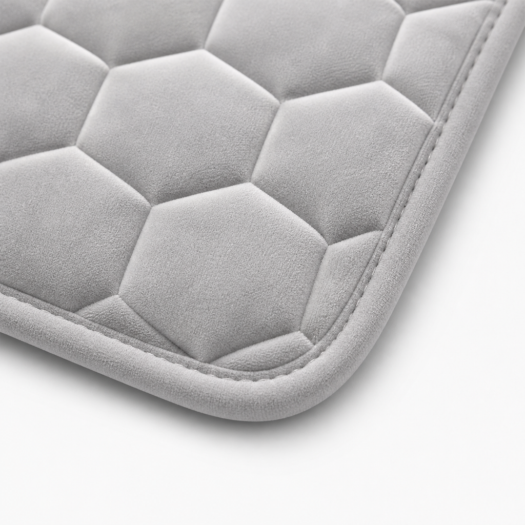Tapis de bain à relief alvéolé