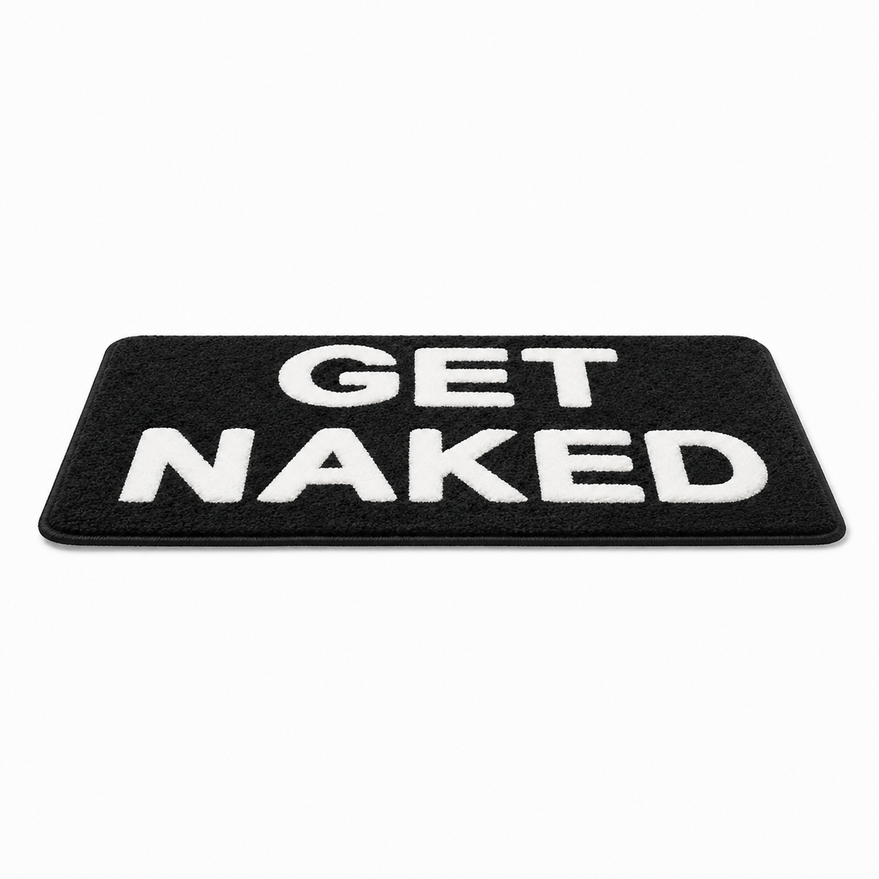 Tapis de bain graphique "Get Naked"