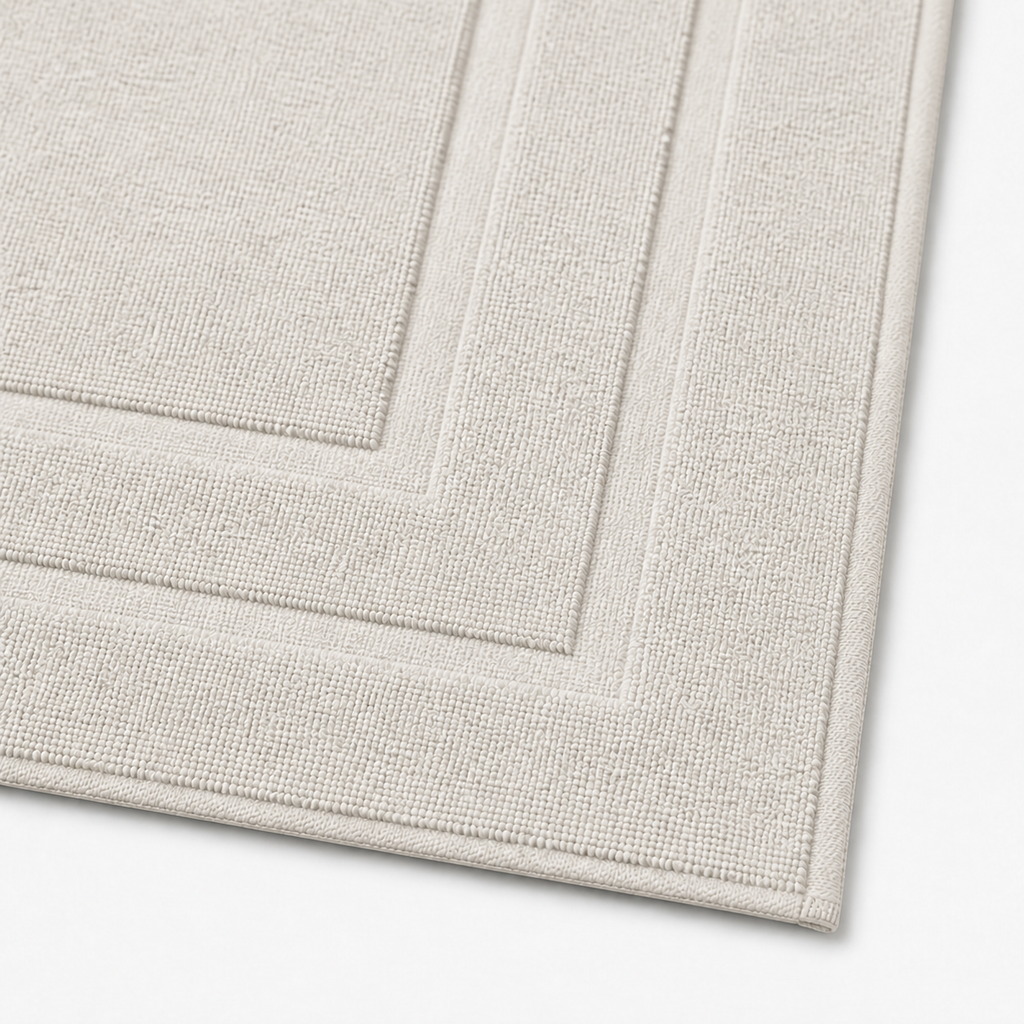 Tapis de bain à cadres concentriques