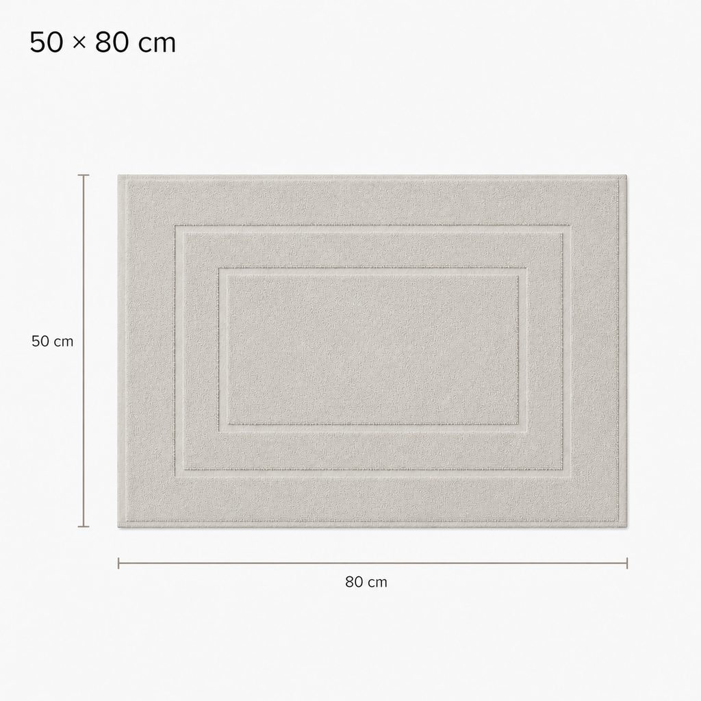 Tapis de bain à cadres concentriques