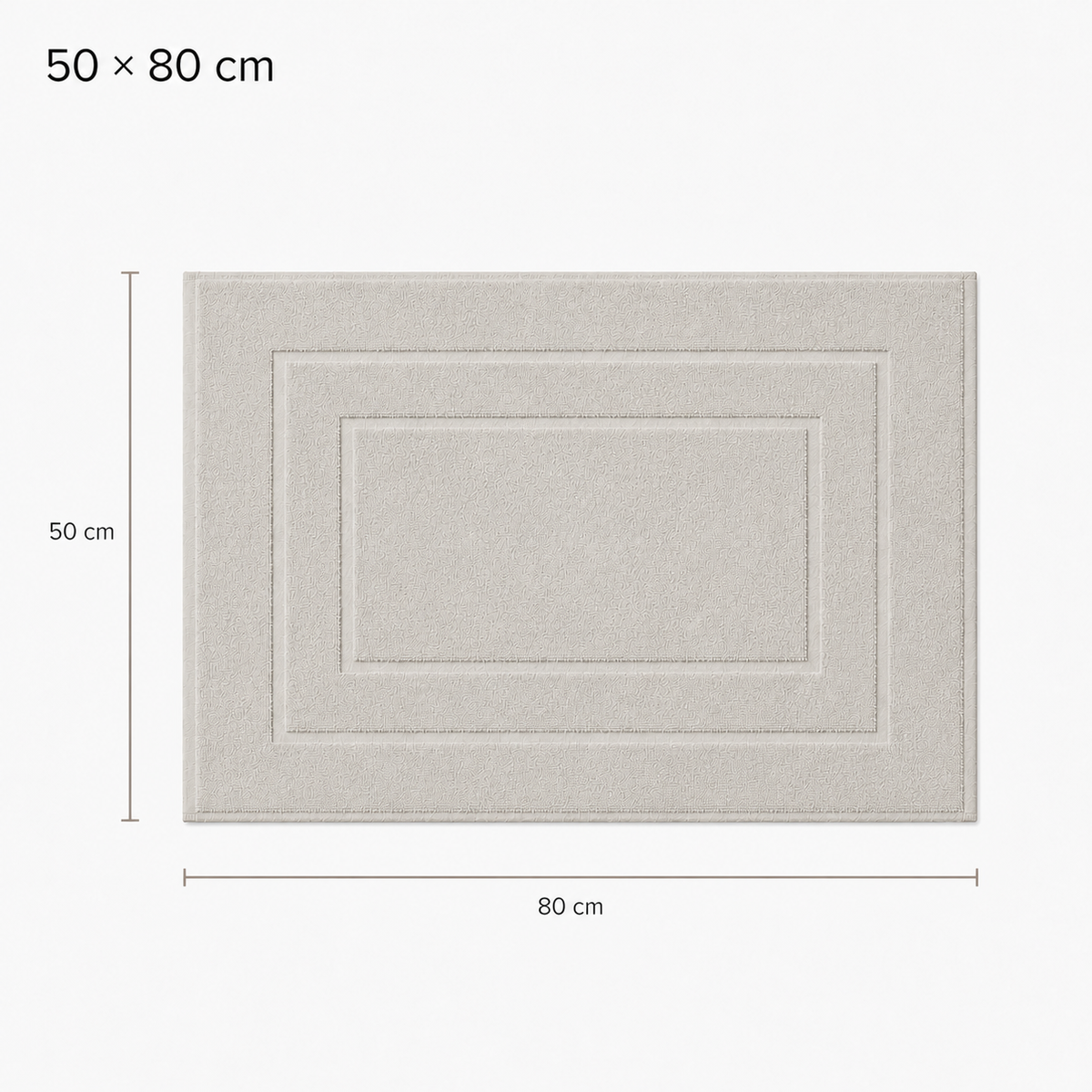Tapis de bain à cadres concentriques