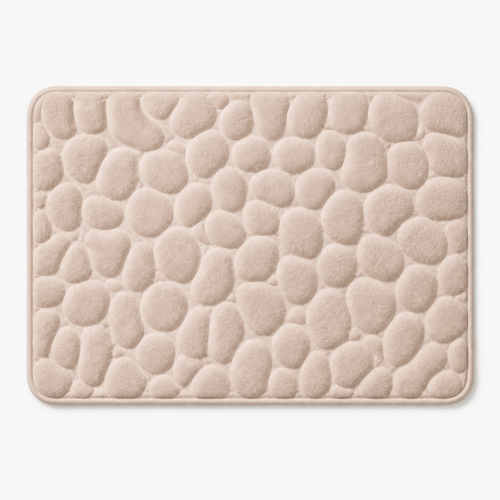 Tapis de bain effet pavé