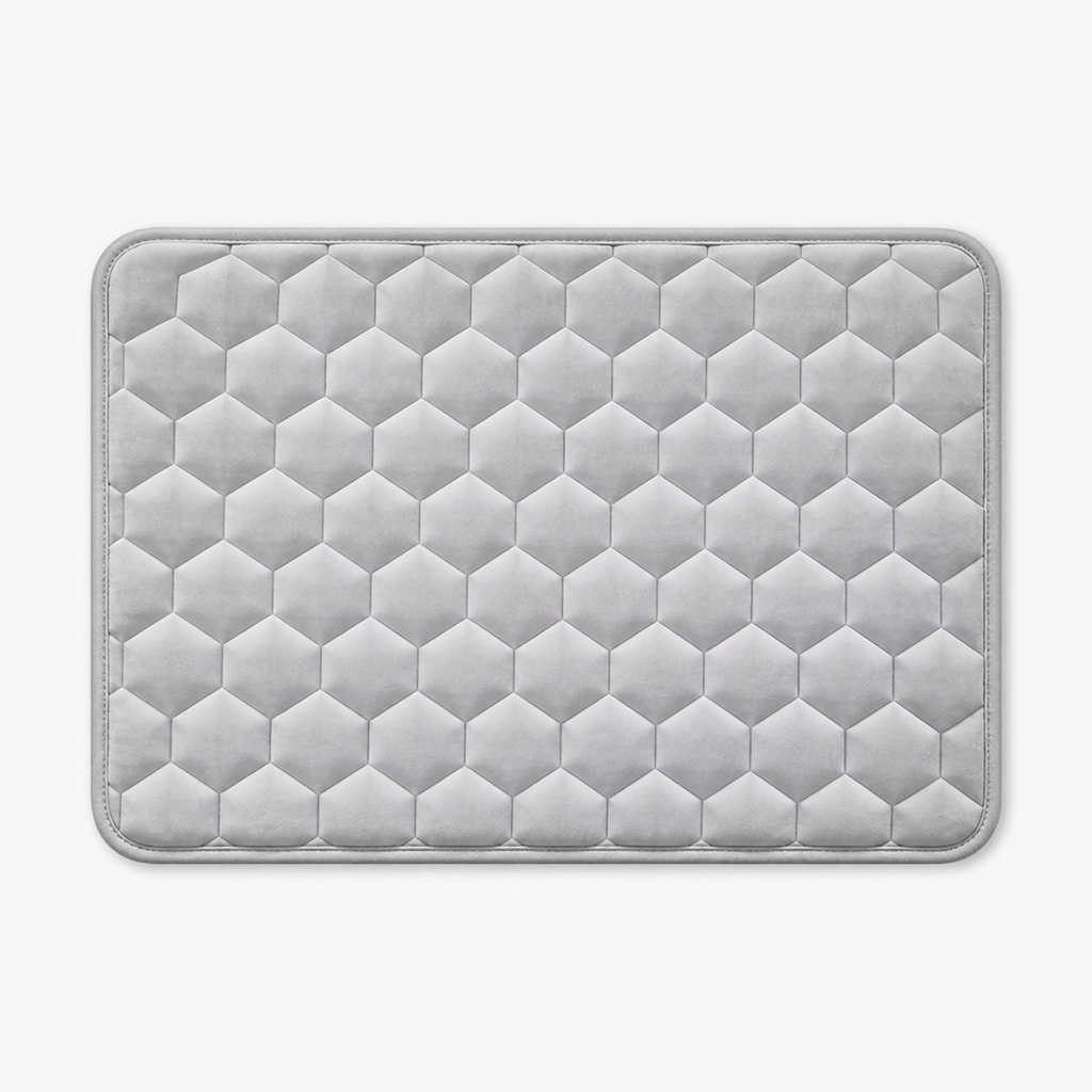 Tapis de bain à relief alvéolé
