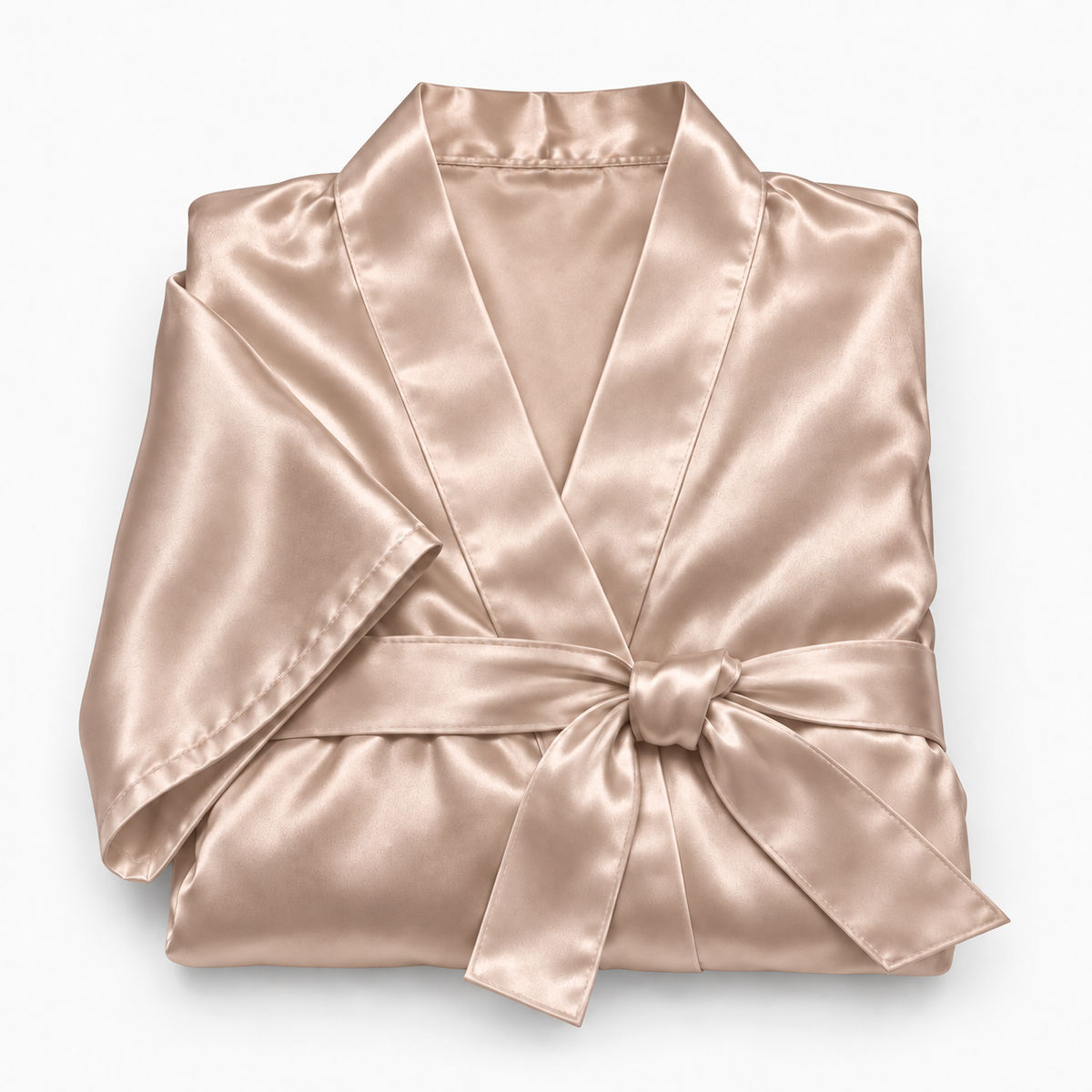 Peignoir kimono en satin soyeux