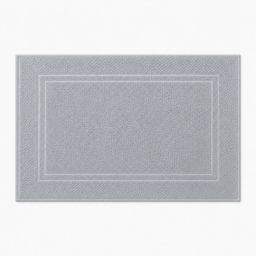 Tapis de bain à double cadre tissé