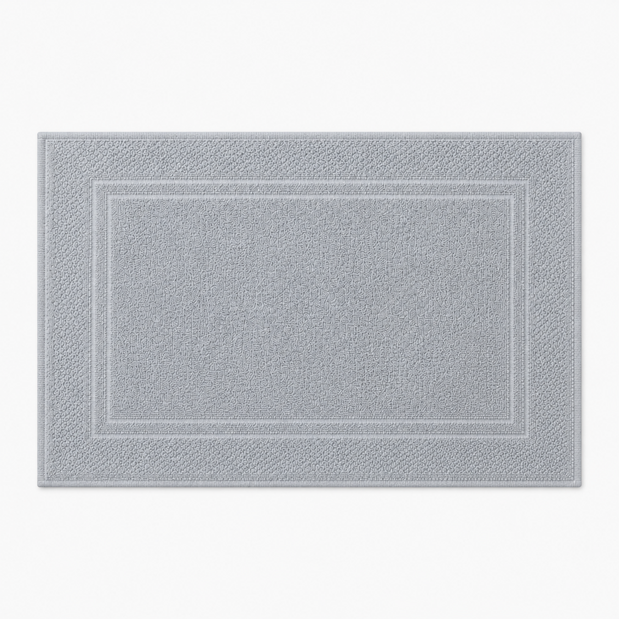 Tapis de bain à double cadre tissé